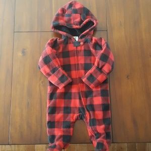 Buffalo plaid snowsuit